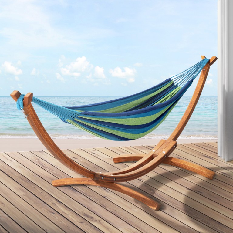 gardeon hammock bed outdoor camping timber hammock wooden stand gardeon hammock bed outdoor camping timber hammock wooden stand