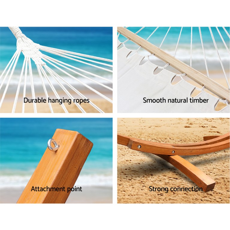 gardeon hammock bed outdoor camping garden timber hammock with stand gardeon hammock bed outdoor camping garden timber hammock with stand
