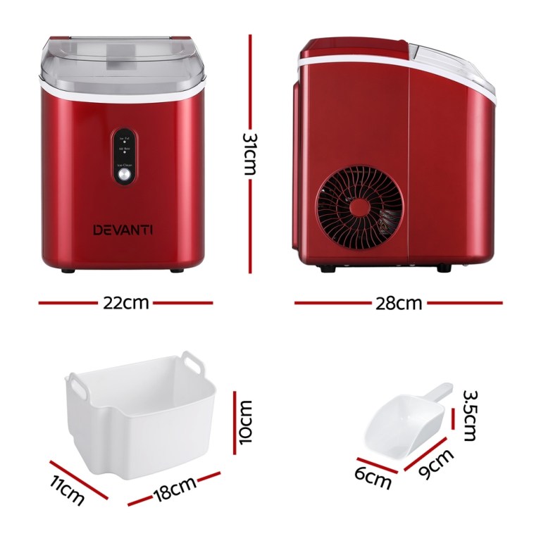 devanti ice maker machine 15kg nugget chewable ice cube devanti ice maker machine 15kg nugget chewable ice cube