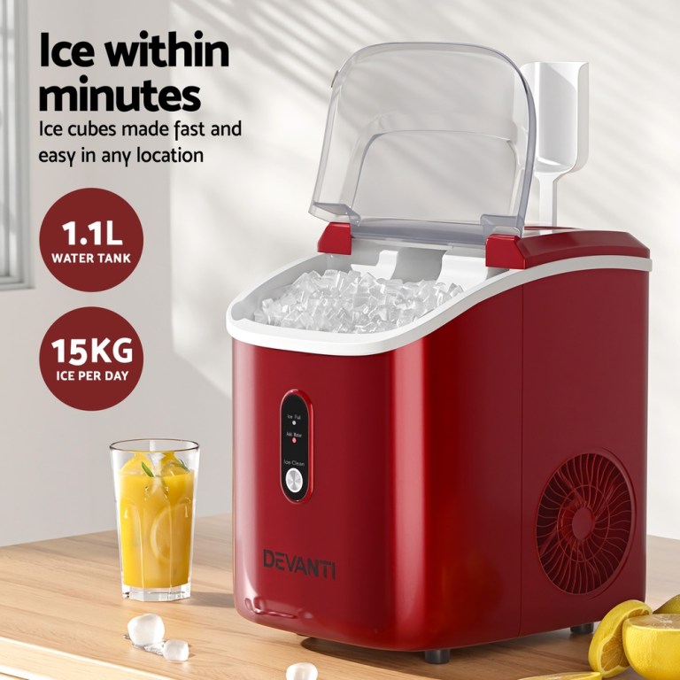 devanti ice maker machine 15kg nugget chewable ice cube devanti ice maker machine 15kg nugget chewable ice cube