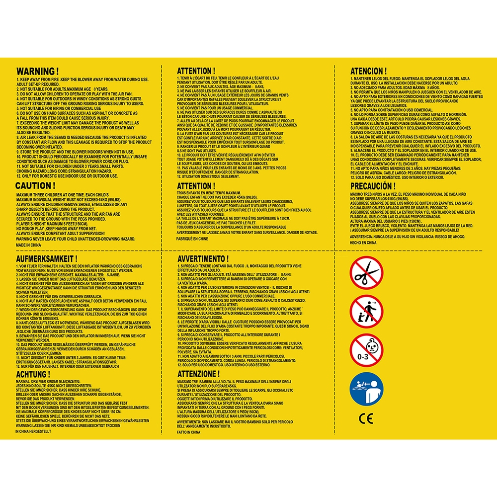 airmyfun inflatable water slide kids jumping castle trampoline outdoor