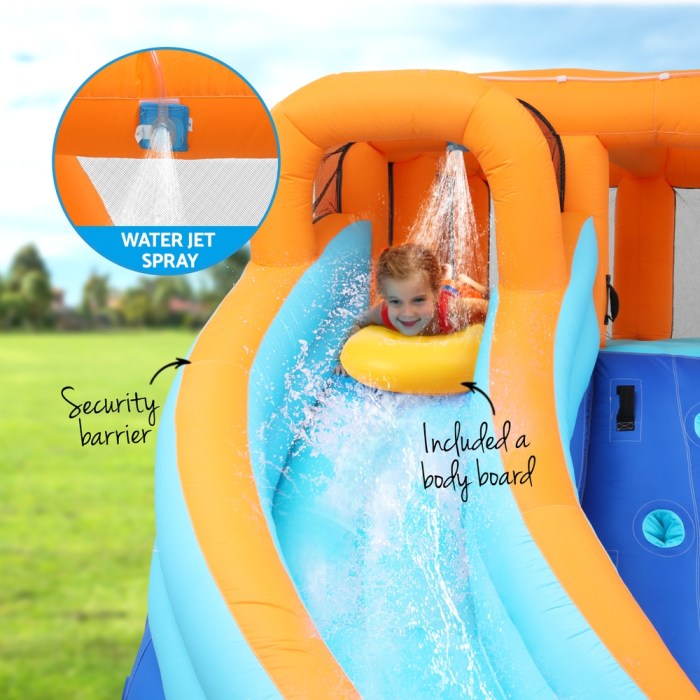 airmyfun kids inflatable pool water double slide park jumping castle 465x390cm airmyfun kids inflatable pool water double slide park jumping castle 465x390cm