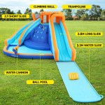 airmyfun kids inflatable pool water double slide park jumping castle 465x390cm airmyfun kids inflatable pool water double slide park jumping castle 465x390cm