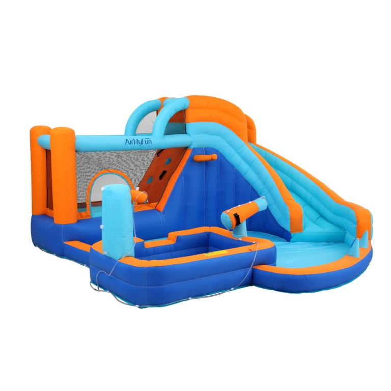 airmyfun kids inflatable pool water slide park jumping castle bounce 382x381cm airmyfun kids inflatable pool water slide park jumping castle bounce 382x381cm