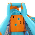 airmyfun kids inflatable pool water slide park jumping castle bounce 382x381cm airmyfun kids inflatable pool water slide park jumping castle bounce 382x381cm