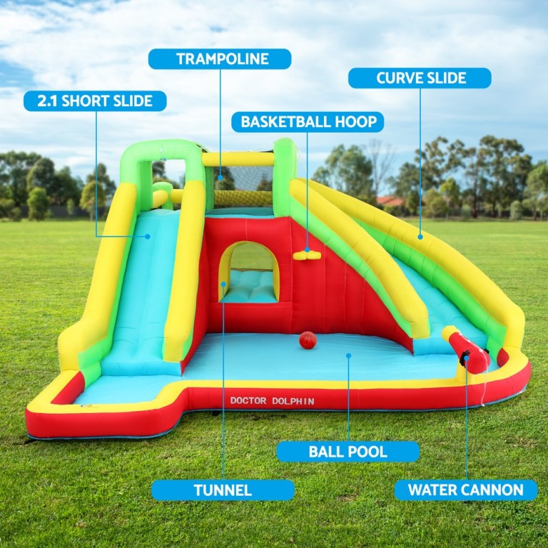 doctor dolphin kids inflatable pool water slide park jumping castle 575x445cm doctor dolphin kids inflatable pool water slide park jumping castle 575x445cm