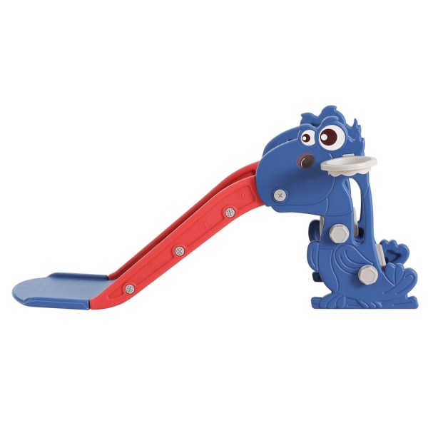 keezi kids slide set basketball hoop outdoor playground toy dragon 90cm blue keezi kids slide set basketball hoop outdoor playground toy dragon 90cm blue