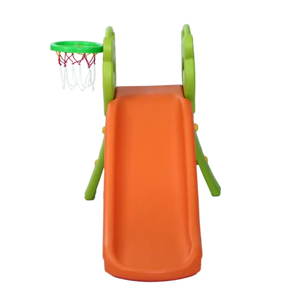 keezi kids slide set basketball hoop indoor outdoor playground toys 100cm orange keezi kids slide set basketball hoop indoor outdoor playground toys 100cm orange