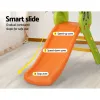 keezi kids slide set basketball hoop indoor outdoor playground toys 100cm orange keezi kids slide set basketball hoop indoor outdoor playground toys 100cm orange