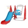 keezi kids slide swing set basketball hoop rings football outdoor toys 140cm red keezi kids slide swing set basketball hoop rings football outdoor toys 140cm red