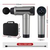 everfit massage gun 30 speed 6 heads vibration muscle massager chargeable black