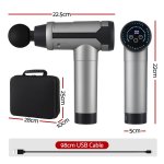 everfit massage gun 30 speed 6 heads vibration muscle massager chargeable black everfit massage gun 30 speed 6 heads vibration muscle massager chargeable black