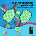 everfit pickleball paddle set fiberglass with balls bag tournament kit 2pcs pickle balls rackets