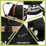 i.pet pet dog stroller pram large cat carrier travel pushchair foldable 4 wheels