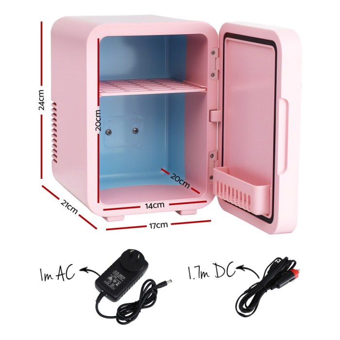 glacio mini fridge skincare beauty cooler warmer led mirror 12v 220v pink 4l glacio mini fridge skincare beauty cooler warmer led mirror 12v 220v pink 4l