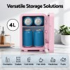 glacio mini fridge skincare beauty cooler warmer led mirror 12v 220v pink 4l glacio mini fridge skincare beauty cooler warmer led mirror 12v 220v pink 4l