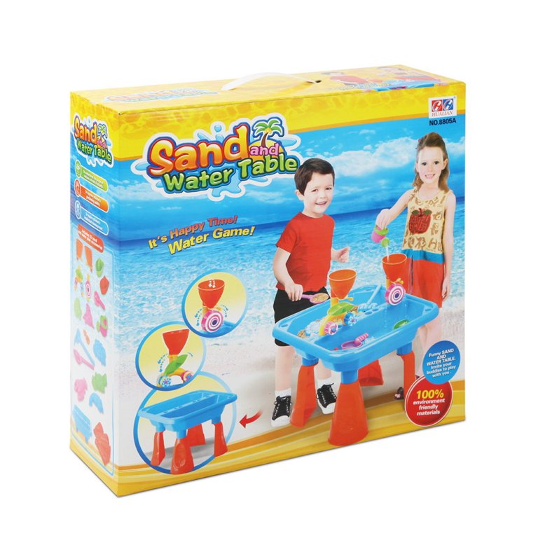 keezi kids sandpit pretend play sets beach toys outdoor sand water table set keezi kids sandpit pretend play sets beach toys outdoor sand water table set