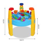 keezi kids sandpit pretend play set water sand table children outdoor toy umbrella keezi kids sandpit pretend play set water sand table children outdoor toy umbrella