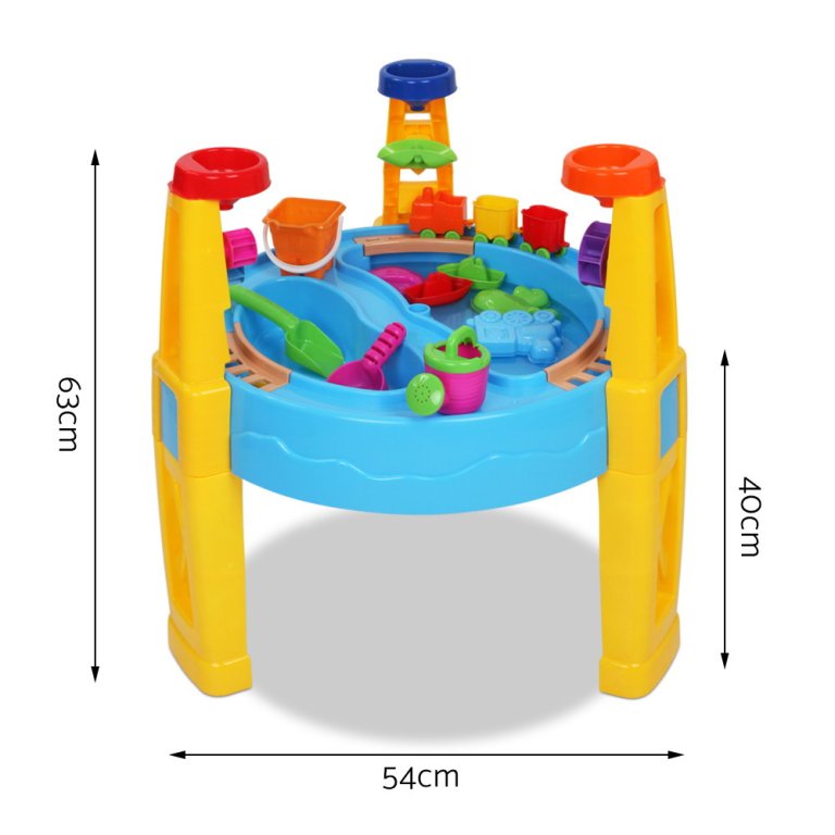 keezi kids sandpit pretend play set water sand table children outdoor toy umbrella keezi kids sandpit pretend play set water sand table children outdoor toy umbrella