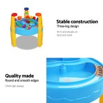 keezi kids sandpit pretend play set water sand table children outdoor toy umbrella keezi kids sandpit pretend play set water sand table children outdoor toy umbrella