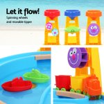 keezi kids sandpit pretend play set water sand table children outdoor toy umbrella keezi kids sandpit pretend play set water sand table children outdoor toy umbrella