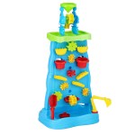 keezi kids sand and water table waterfall wall sandpit toys beach shovel