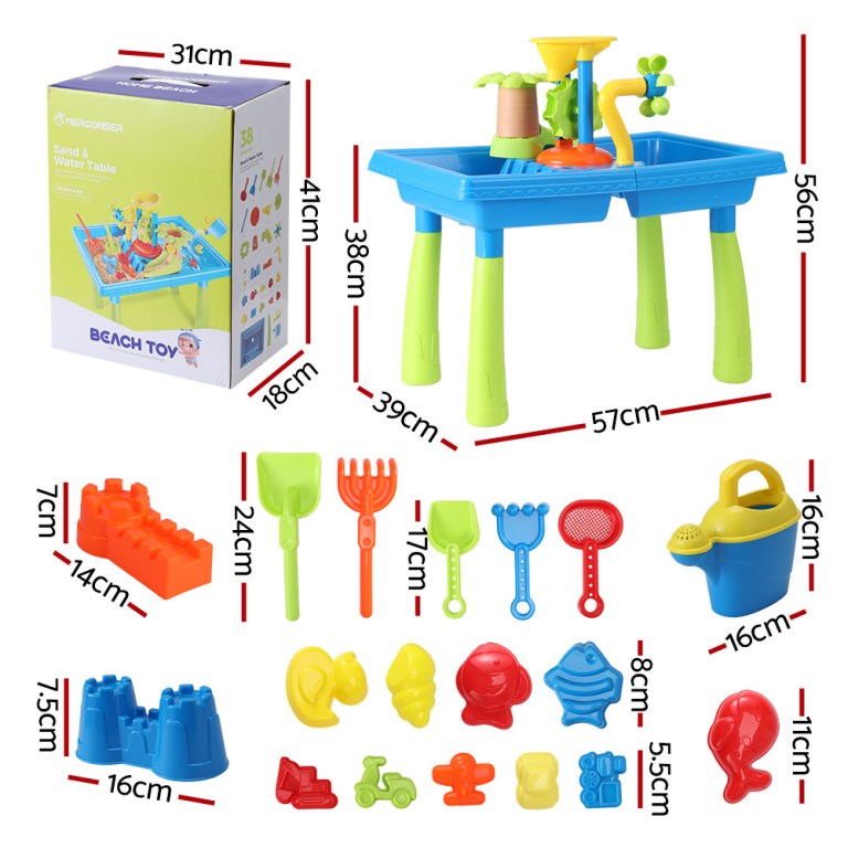 keezi kids sand and water table windmill shovel outdoor sandpit toys beach play keezi kids sand and water table windmill shovel outdoor sandpit toys beach play
