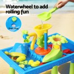 keezi kids sand and water table windmill shovel outdoor sandpit toys beach play keezi kids sand and water table windmill shovel outdoor sandpit toys beach play
