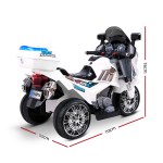 rigo kids electric ride on patrol police car bmw inspired s1k 6v battery white
