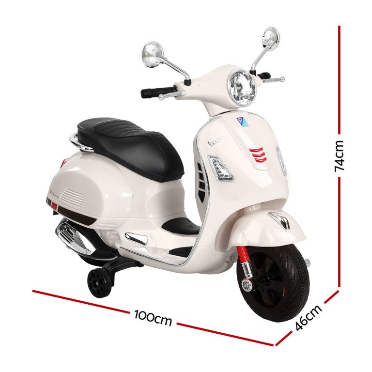 kids electric ride on car motorcycle motorbike vespa licensed gts white kids electric ride on car motorcycle motorbike vespa licensed gts white