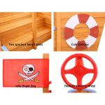 keezi kids sandpit wooden boat sand pit with canopy bench seat beach toys 165cm keezi kids sandpit wooden boat sand pit with canopy bench seat beach toys 165cm