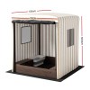 keezi kids sandpit wooden sandbox sand pit with canopy window water basin 120cm keezi kids sandpit wooden sandbox sand pit with canopy window water basin 120cm
