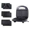 devanti 3 in 1 sandwich press waffle maker panini press grill 850w devanti 3 in 1 sandwich press waffle maker panini press grill 850w