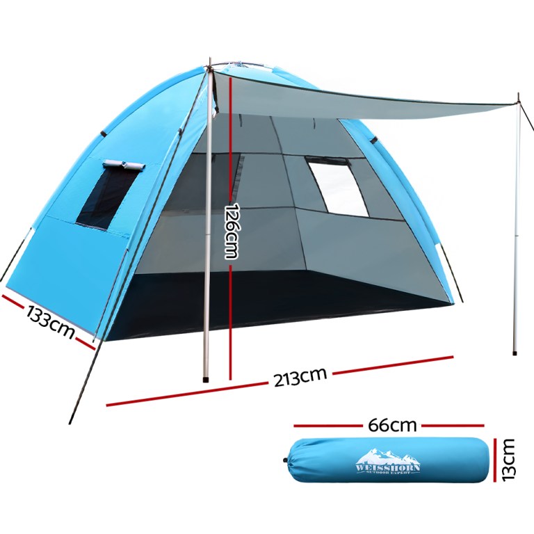 weisshorn camping tent beach portable hiking sun shade shelter fishing 4 person