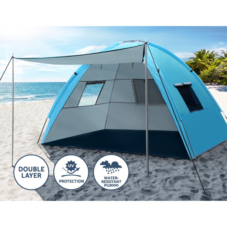 weisshorn camping tent beach portable hiking sun shade shelter fishing 4 person