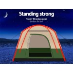 weisshorn family camping tent 4 person hiking beach tents green