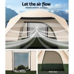 weisshorn family camping tent 4 person hiking beach tents green