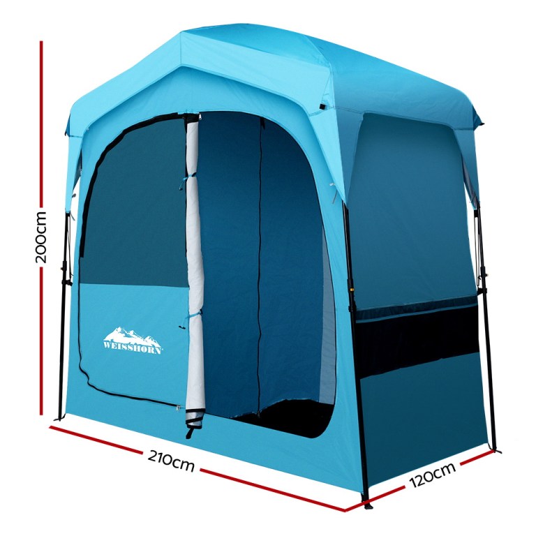 weisshorn double camping shower toilet tent outdoor fast set up change room weisshorn double camping shower toilet tent outdoor fast set up change room