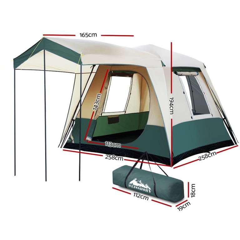 weisshorn instant up camping tent 4 person pop up tents family hiking dome camp