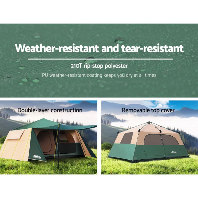 weisshorn instant up camping tent 8 person pop up tents family hiking dome camp