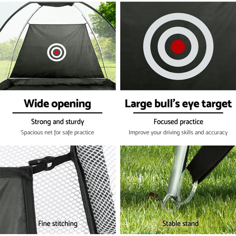 everfit 3m golf practice net portable training aid driving target tent black everfit 3m golf practice net portable training aid driving target tent black