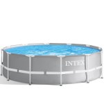 intex prism premium 12' metal frame pool outdoor above ground 366cm x 99cm 26716