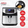 kitchen couture 12 litre air fryer multifunctional lcd one touch display silver kitchen couture 12 litre air fryer multifunctional lcd one touch display silver