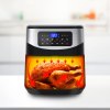 kitchen couture 12 litre air fryer multifunctional lcd one touch display silver kitchen couture 12 litre air fryer multifunctional lcd one touch display silver