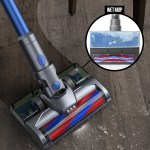 mygenie h20 pro wet mop 2 in 1 cordless stick vacuum cleaner handheld recharge blue