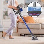 mygenie h20 pro wet mop 2 in 1 cordless stick vacuum cleaner handheld recharge blue