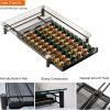 carla home 60 coffee pod holder drawer with tempered glass capsule organizer for nespresso pods and sliding drawer for kitchen countertop