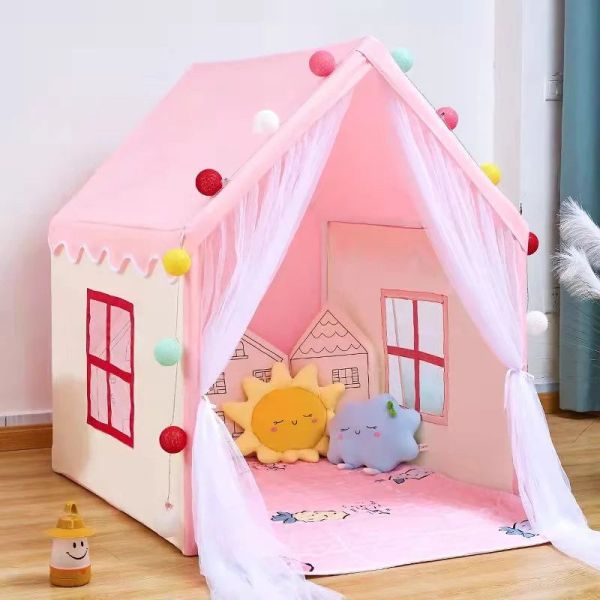 pink baby tent for girls indoor & outdoor play