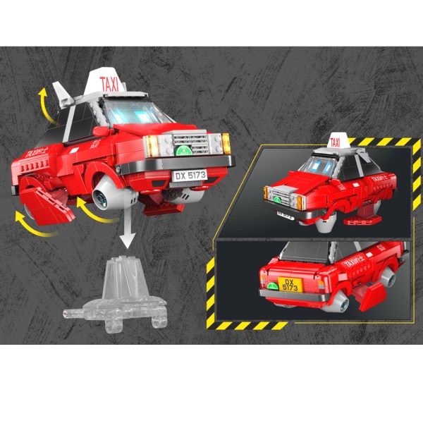 kalos hong kong machines robot red taxi building block set 586pcs 14+ kalos hong kong machines robot red taxi building block set 586pcs 14+