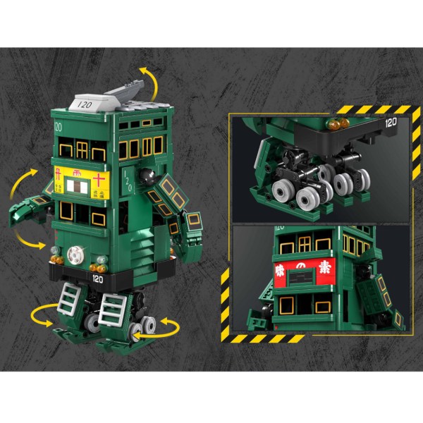 kalos hong kong machines tram robot building block toy 699pcs 14+ kalos hong kong machines tram robot building block toy 699pcs 14+